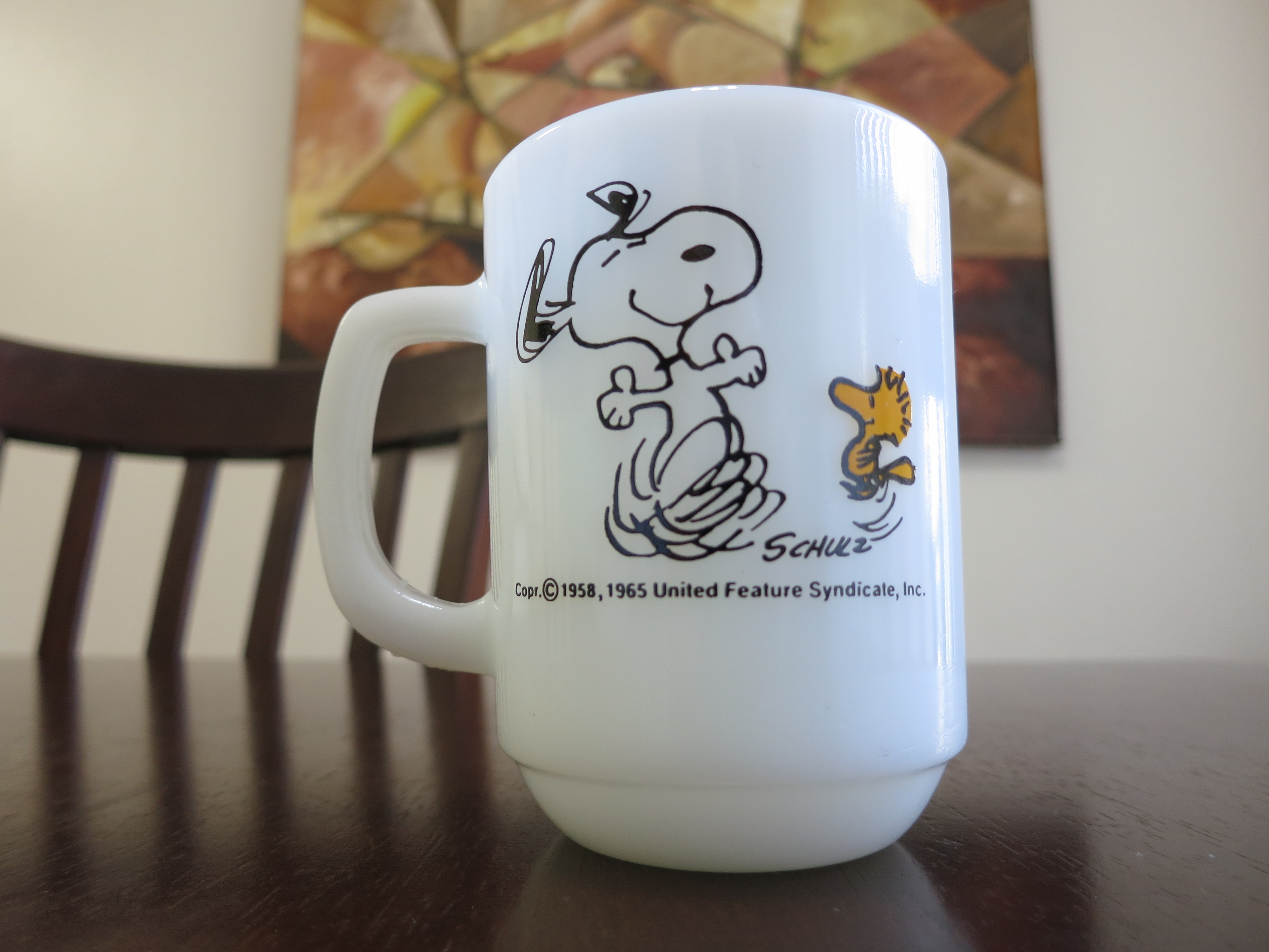 Snoopy Fire-King Mug – At Times Life is Pure Joy | Fire-King Mug